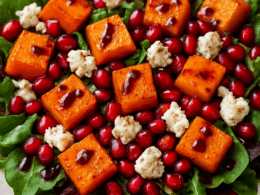 Pumpkin, Feta & Pomegranate Salad