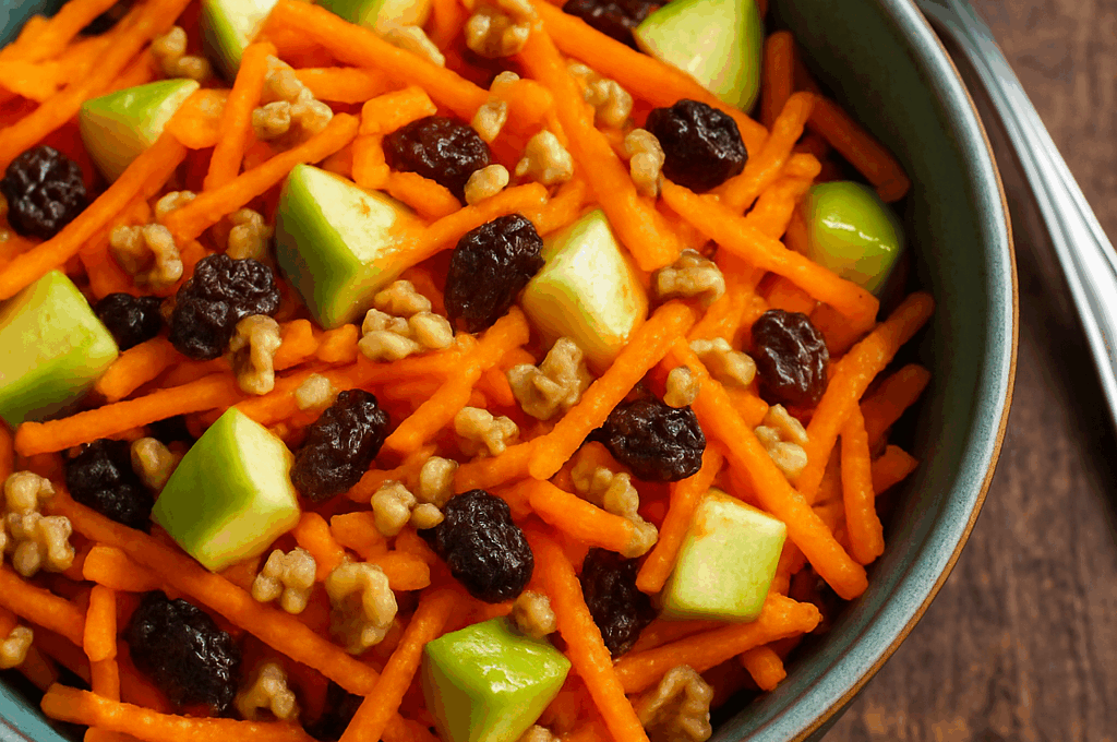 Carrot, Raisin & Apple Slaw Salad